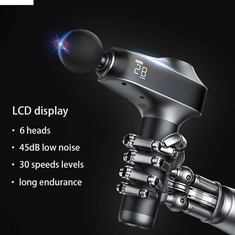 Massage Products Brushless Motor Strong Deep Tissue Percussion Muscle Massager Body Professional Fascia Gun