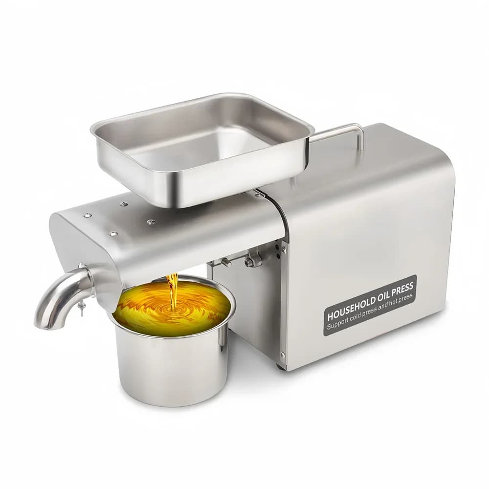 Cold press and hot press for peanut seed oil machine