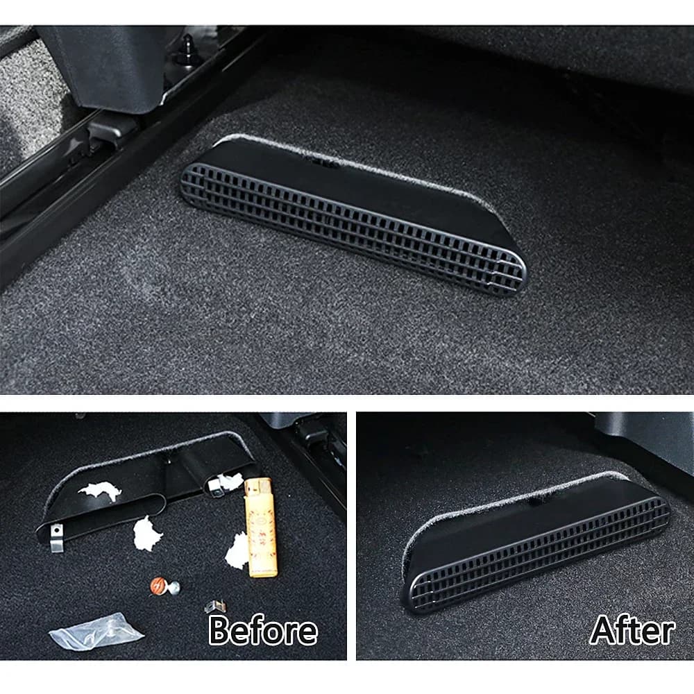 Interior accessories for car for Nissan Tiida Sylphy Bluebird under the floor of the seat AC heat air conditioner venting grid cover