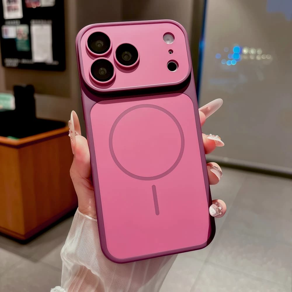 Shockproof Armor Matte Case For iPhone 18 17 16 15 14 13 12 11 Pro Max 18Pro 17Pro For Magsafe Magnetic Wireless Charge Cover