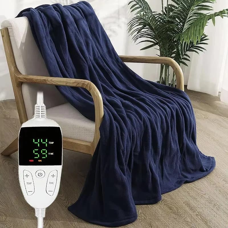 Coperta elettrica riscaldatore rapido letto king size invernale in flanella 5 impostazioni di tempo 6 impostazioni di riscaldamento coperta elettrica