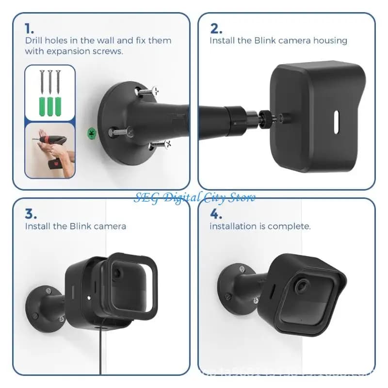 U75B High Impact Resistant Shell Secure Weatherproof Housing Slyness Design Protective Case for Outdoor 4 Video Camera