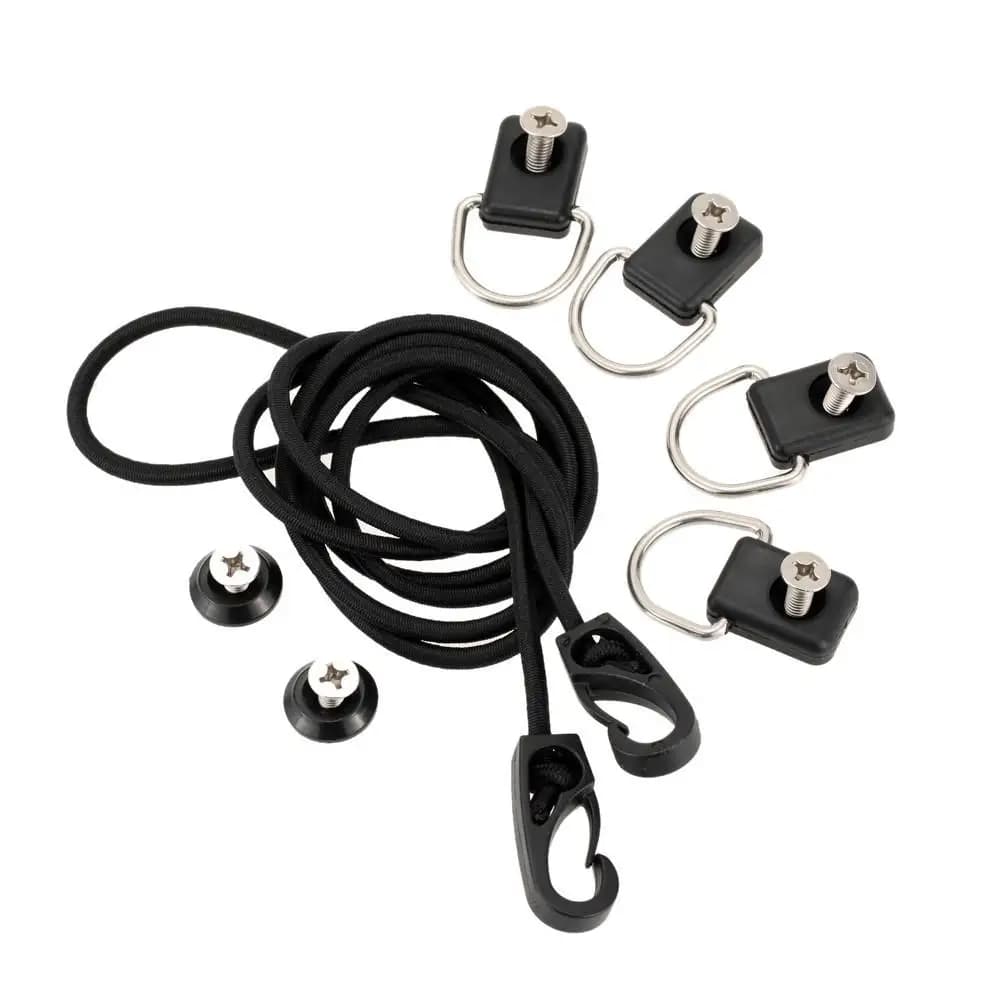 Kayak Rigging Accessories Nylon Fishing Rigging with Hook Marine Boat Hardware Elastic Rope Deck Kit for Canoe Inflatable Boat