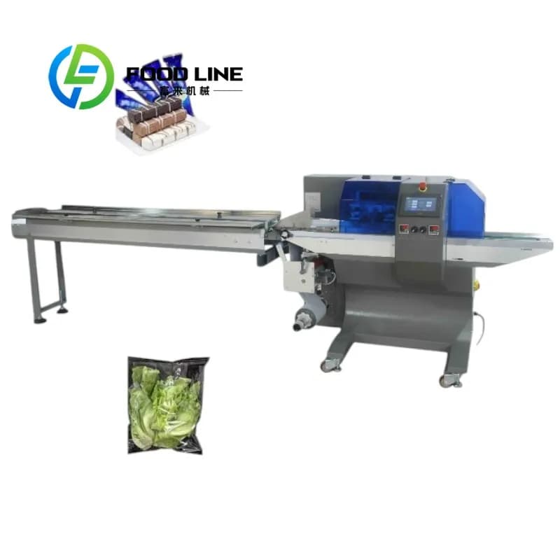 Pillow Flow Packing Machine With Safety Protection Device For Safe Operation In Vegetable Bread Cake And Food Processing