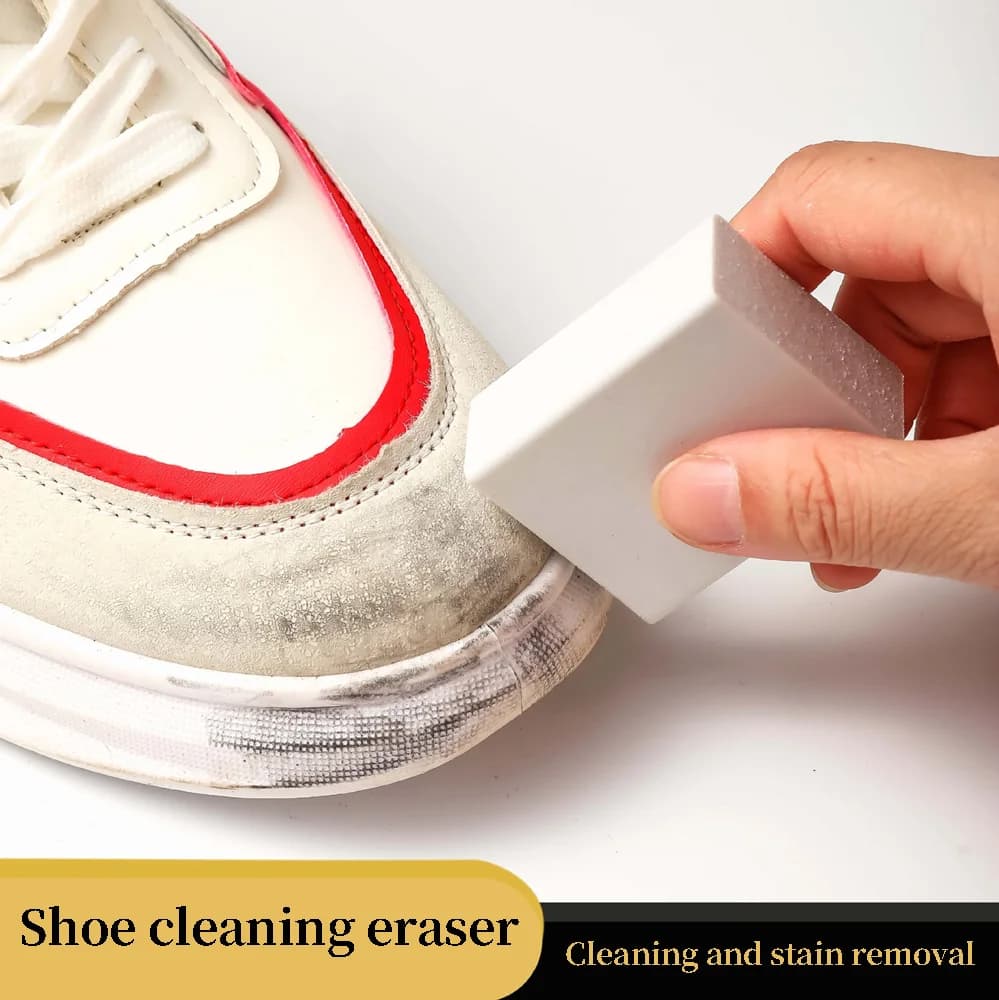 Gomma per la pulizia delle scarpe compatta leggera rapidamente per rimuovere le macchie senza acqua La spazzola per scarpe pulisce rapidamente facile da trasportare