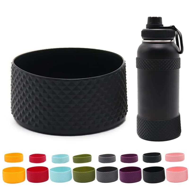 2 pezzi bottiglia d'acqua in silicone per Owala 24 32 40 Oz, custodia protettiva antiscivolo protezione paraurti inferiore per FreeSip