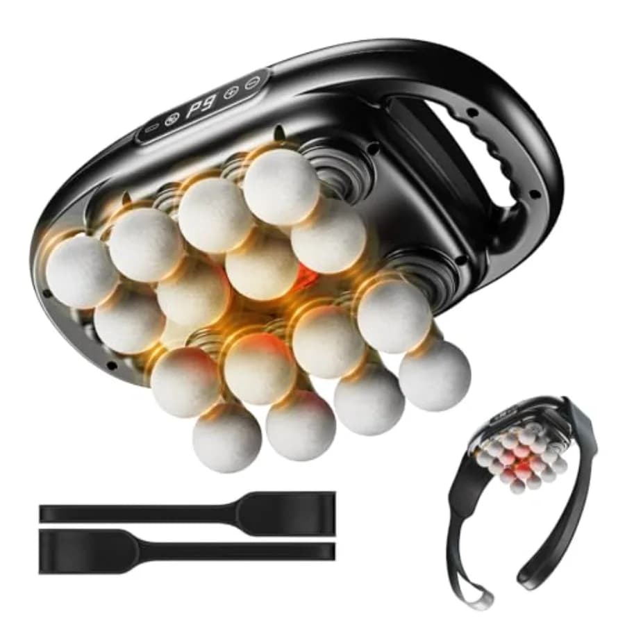 16-Head Massage Gun Deep Tissue with Hand Straps Electric Muscle Massager with 99 Adjustable Intensities 9 Modes Percussion Mas