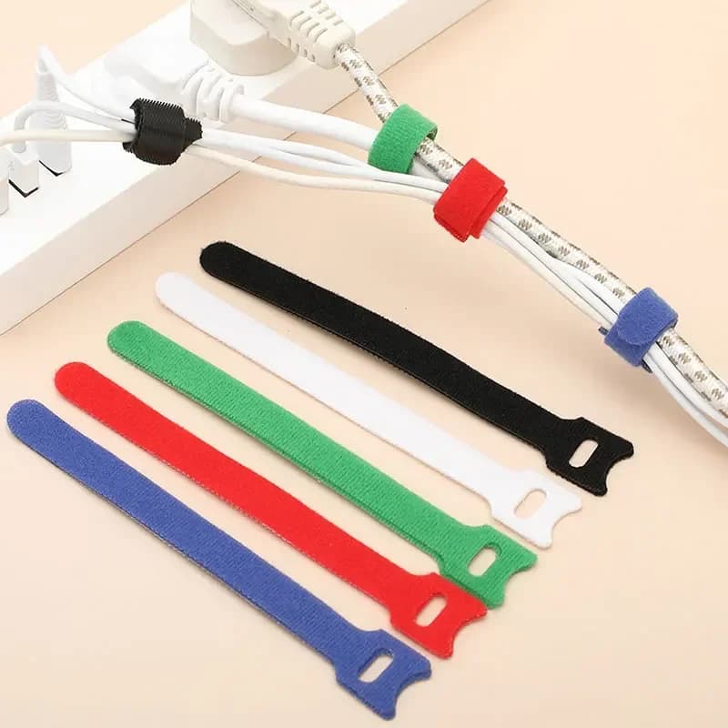 10-30Pcs fascette di fissaggio riutilizzabili fascette per cavi a strappo fascette per cavi fascette per organizer per cavi regolabili per la gestione dei cavi