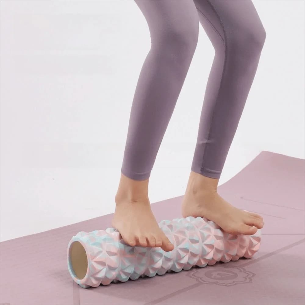 30/45cm EVA Foam Roller Portable Deep Tissue Massage Fitness Roller Muscle Relaxation Lumbar Support Yoga Massage Roller