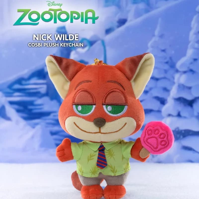Genuino Zootopia Cosbi Portachiavi in peluche Serie Action Figure Bambola di peluche personalizzata Scatola cieca per bambini Ornamenti Collezione Regalo Giocattolo