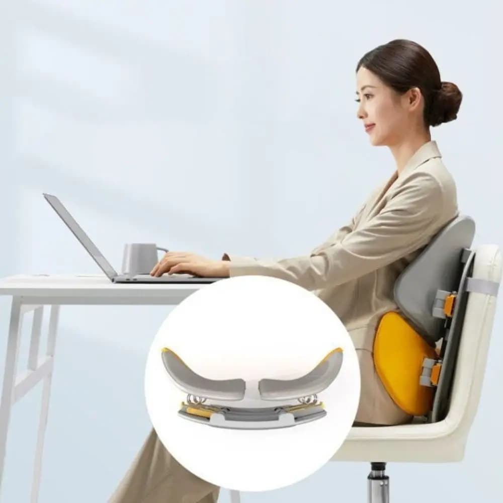 Cuscino per la vita del seggiolino auto in rete Ergonomia traspirante Cuscino lombare per la schiena dell'auto Supporto multifaccia regolabile