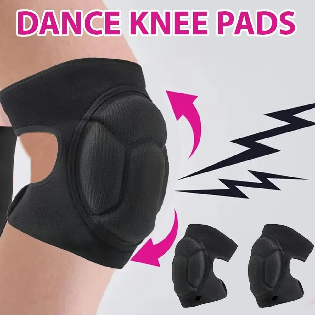 1 paio di ginocchiere da wrestling in EVA, maniche di compressione traspiranti per ginocchio, ginocchiere morbide multifunzione antiscivolo per pallavolo, calcio