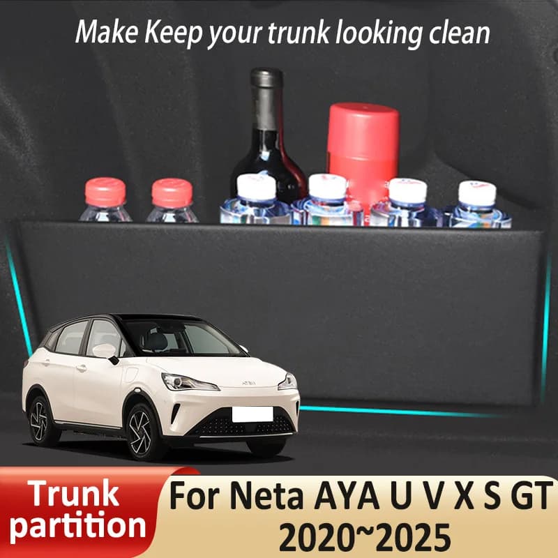 Auto Organizer Tronco Partizione Laterale Per Neta AYA U V XS GT 2020 ~ 2025 2021 Ricambi Auto Interni Bagagliaio Accessori Strumenti di Stoccaggio