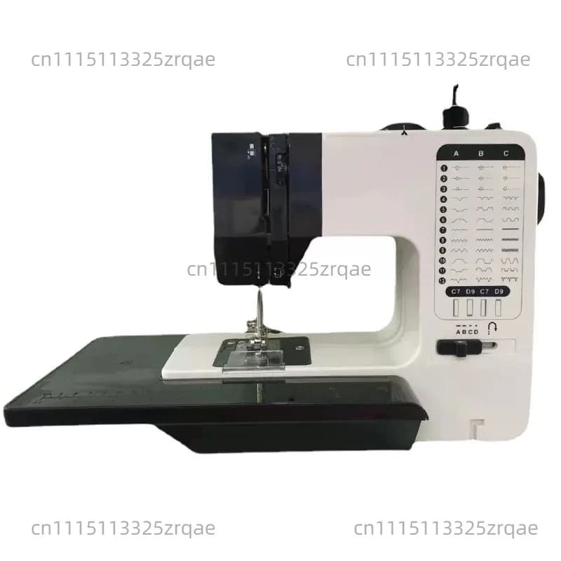 220V/110V Electric Sewing Machine Portable for Beginners with 38 Built-in Stitches Sewing with Extension Table Accessory Kit