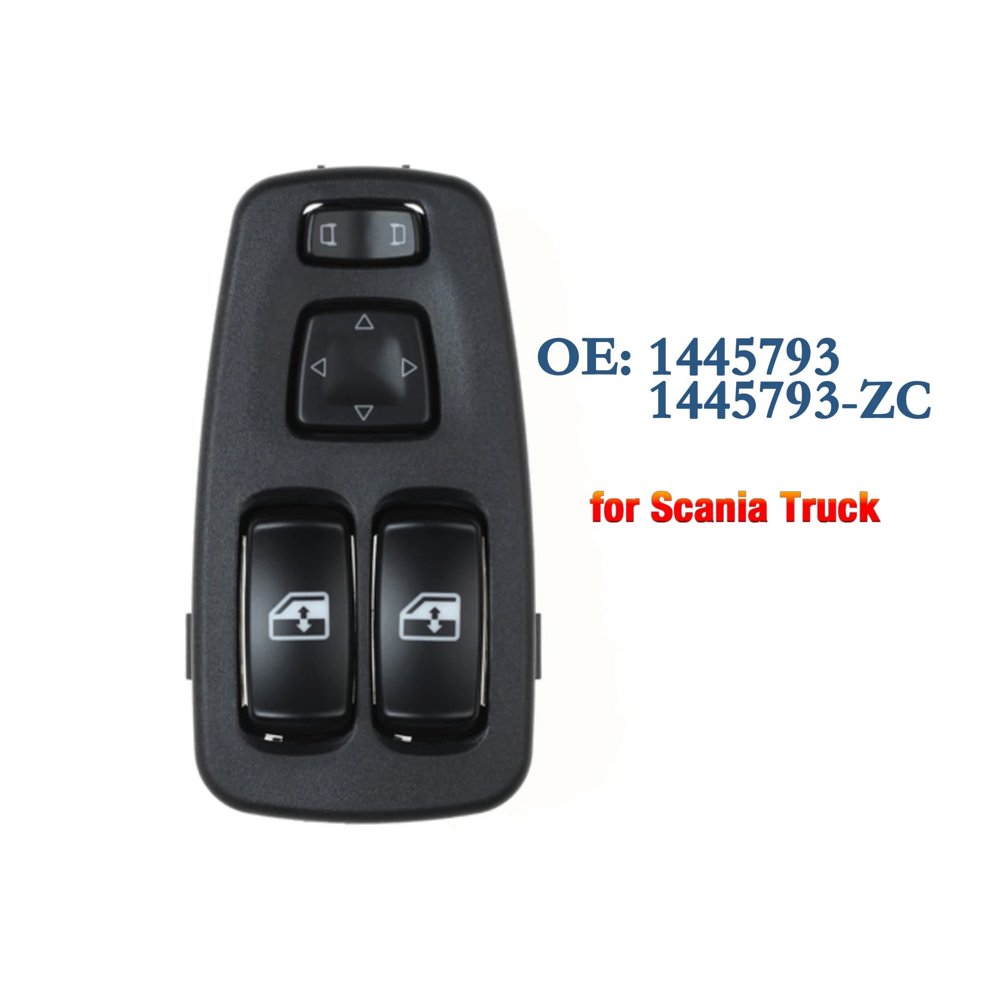 1445793 1445793-ZC For Scania P G R T-Series Truck,Front Left Driver Side Electric Power Master Window Control Switch with panel