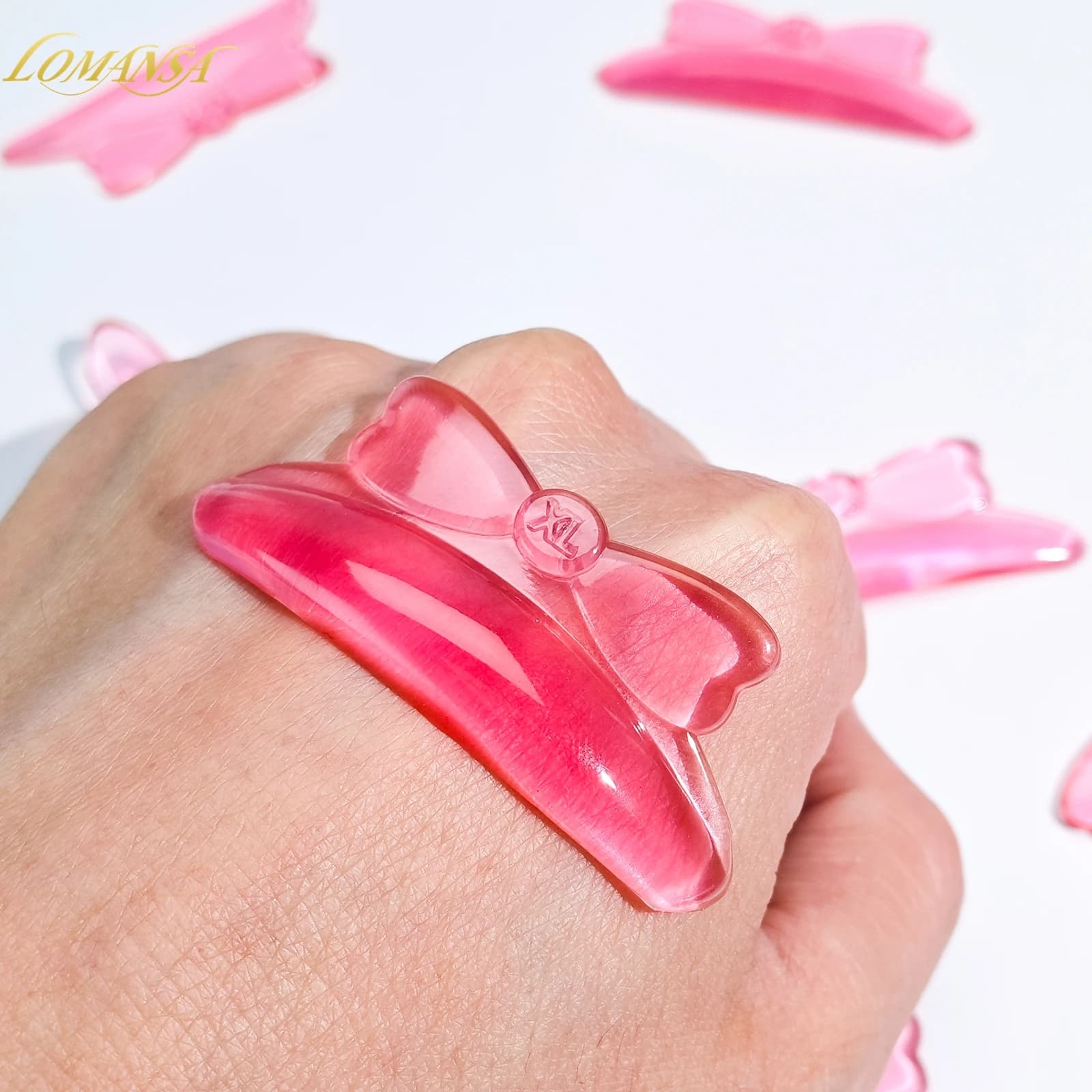 Lomansa 10 Pezzi C Curl Silicone Eyelash Perm Pad, Scudi Adesivi per Sollevamento Ciglia 3D, Accessori per Arricciaciglia, Strumento di Bellezza e Salute