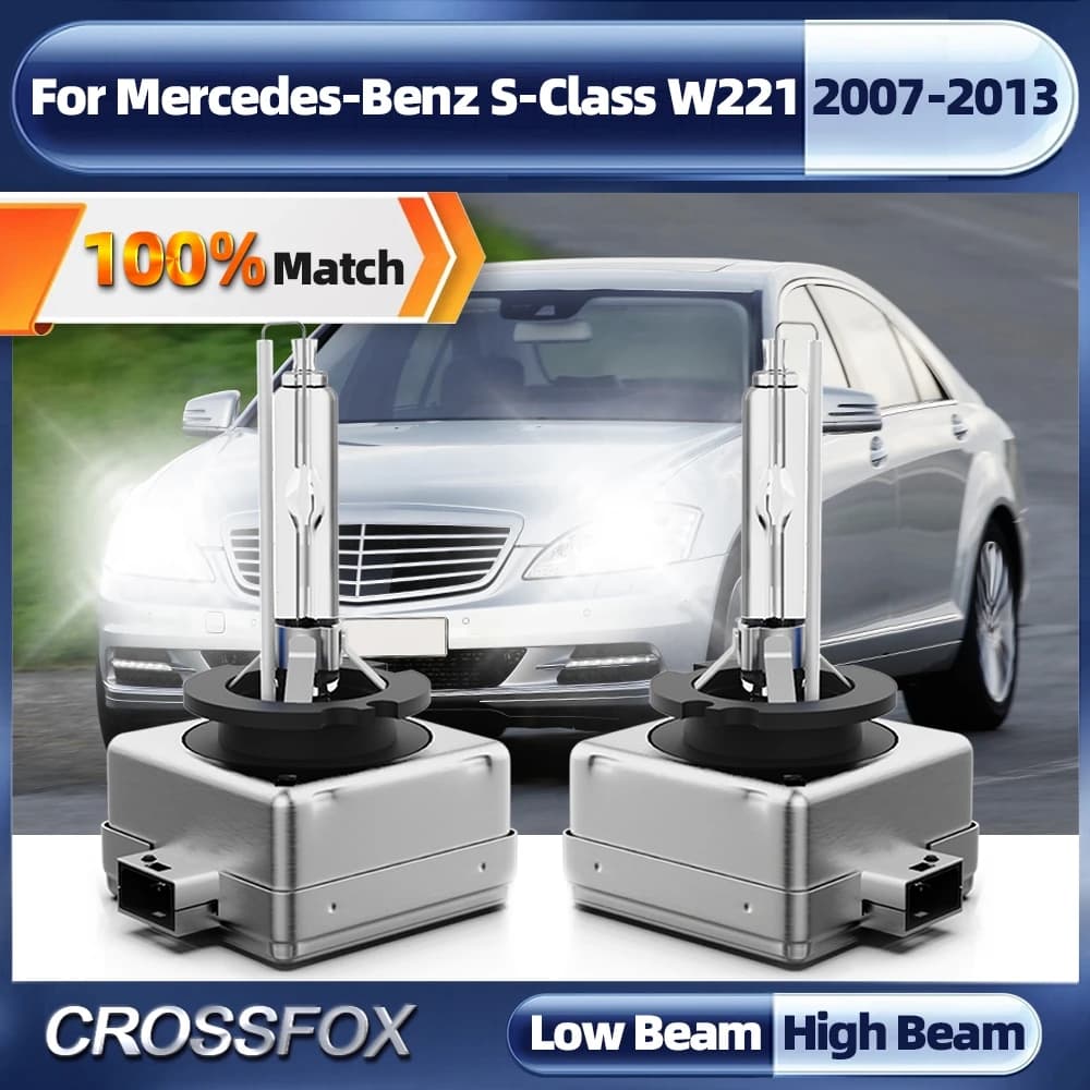 2 pcs D1S HID Kit xenon replacement bulbs for car 12V 35W 6000K headlights for Mercedes-Benz Class S W221 2007-2011 2012 2013