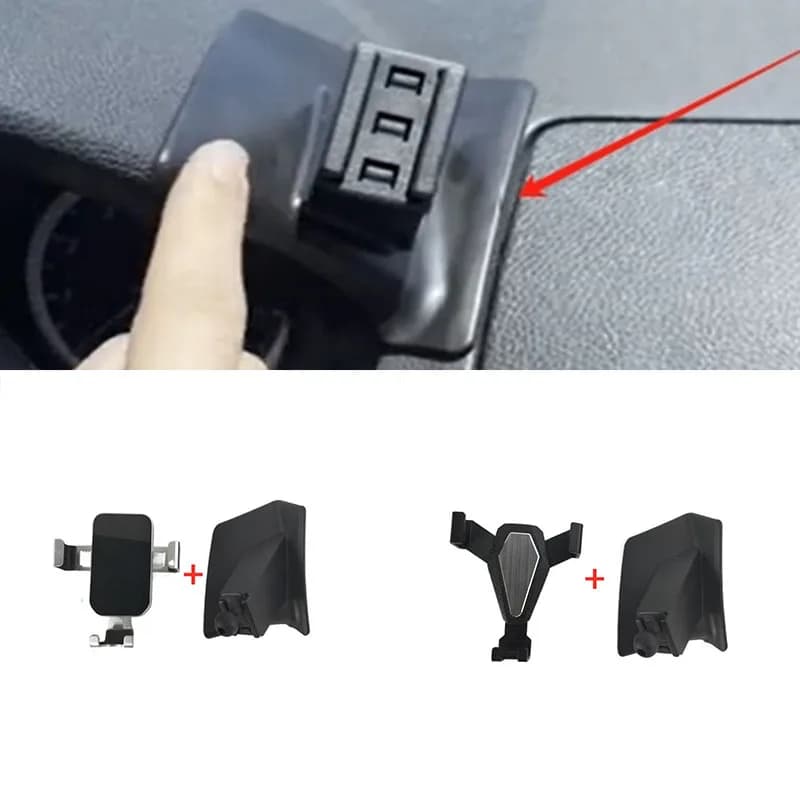 1Set Materiale ABS Per Il 2008-2010 Mercedes-Benz C200 C230 C260 C300 W204 Speciale Supporto Del Telefono Per Auto Staffa Fissa Del Basamento Mobile