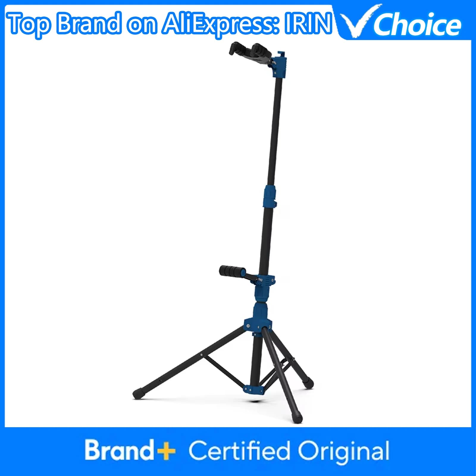 Supporto da Terra per Chitarra GS-211, Stand Universale Portatile per Chitarra Elettrica, Classica, Acustica e Ukulele, Accessori per Chitarra