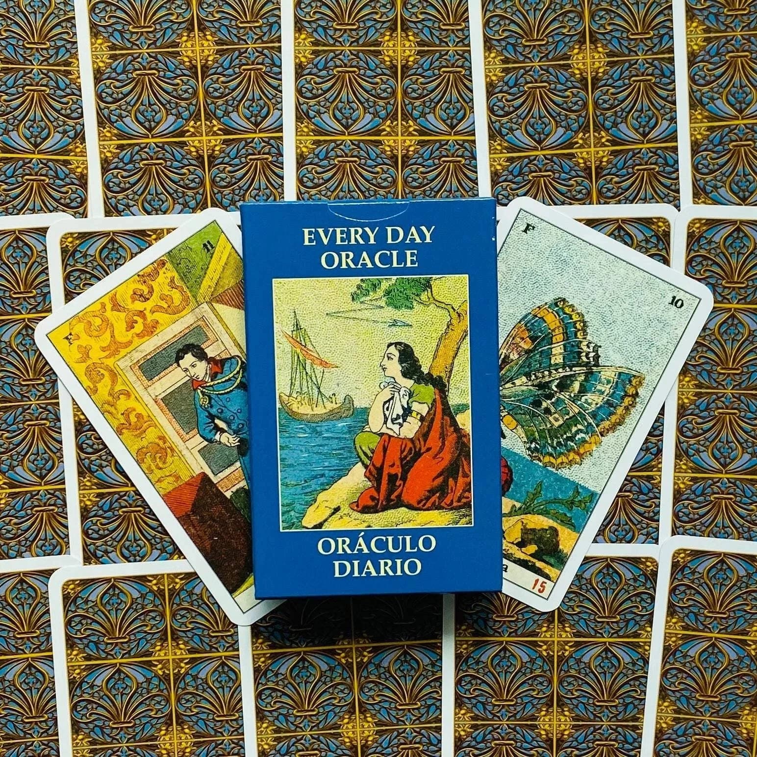 Nuovo mazzo Oracle da 52 carte: ogni giorno, tarocchi sibilla, alternativa per la predizione del destino, gioco da tavolo per meditazione, forniture per stregoneria