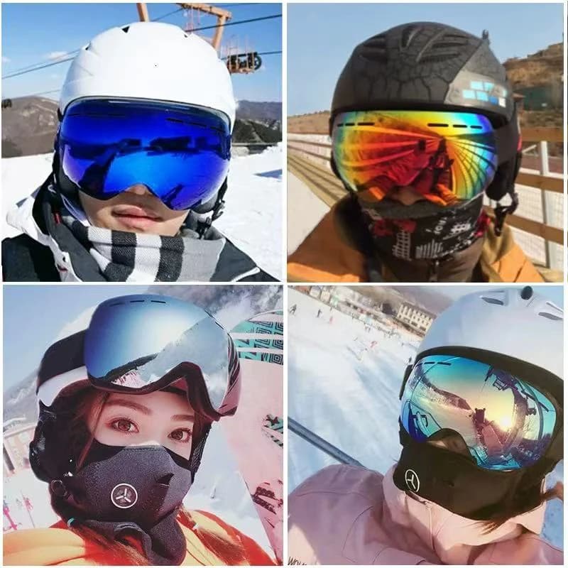 Occhiali da sci 2026 nuovissimi per sport all'aperto con doppia lente, occhiali protettivi invernali per sci e snowboard