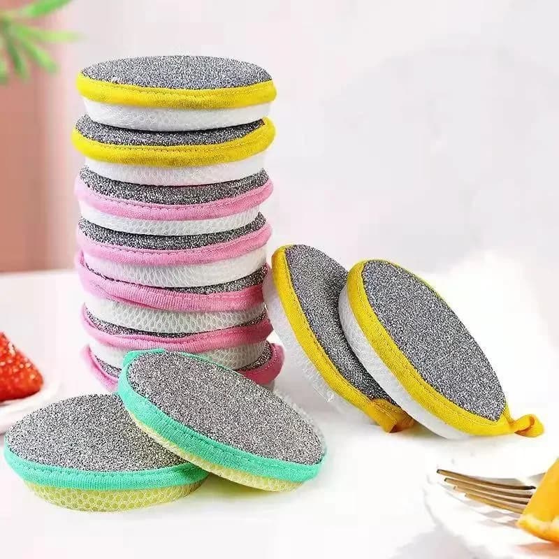 3/5/10 Pezzi Spugna Lavapiatti Doppia Faccia, Spazzola per Lavaggio Piatti, Spugne per Pentole e Padelle, Strumenti da Cucina Riutilizzabili per la Pulizia Domestica