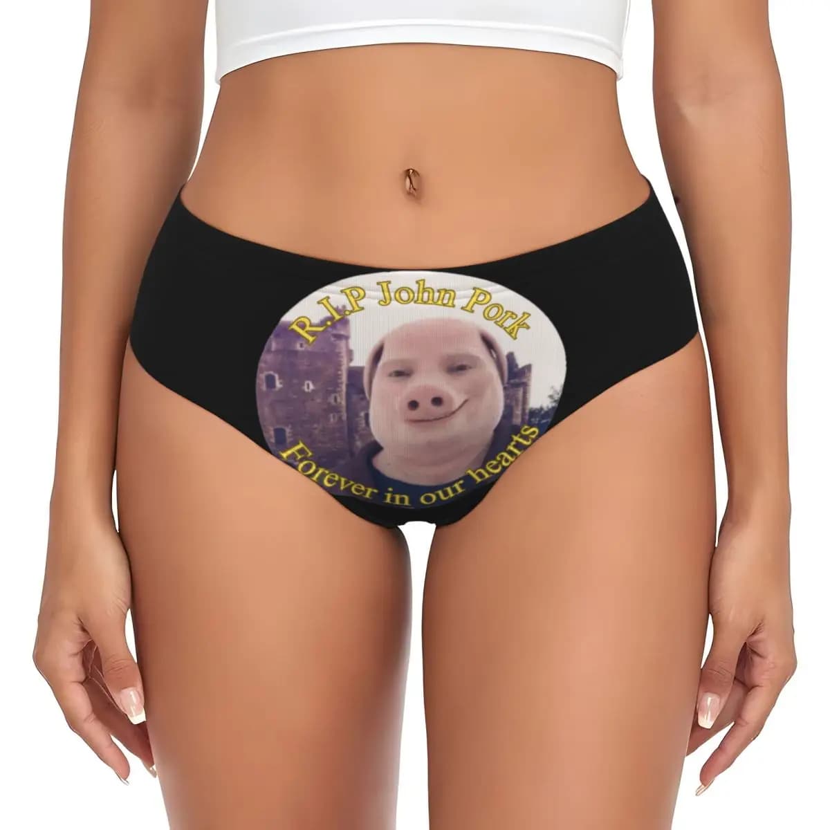 Slip Donna Personalizzati John Pork, Mutandine Femminili Comode, Slip e Underpants