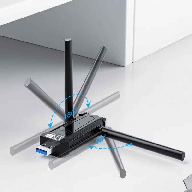 Antenna ad alto guadagno Adattatore ricevitore WiFi USB 3.0 Schede di rete wireless senza driver