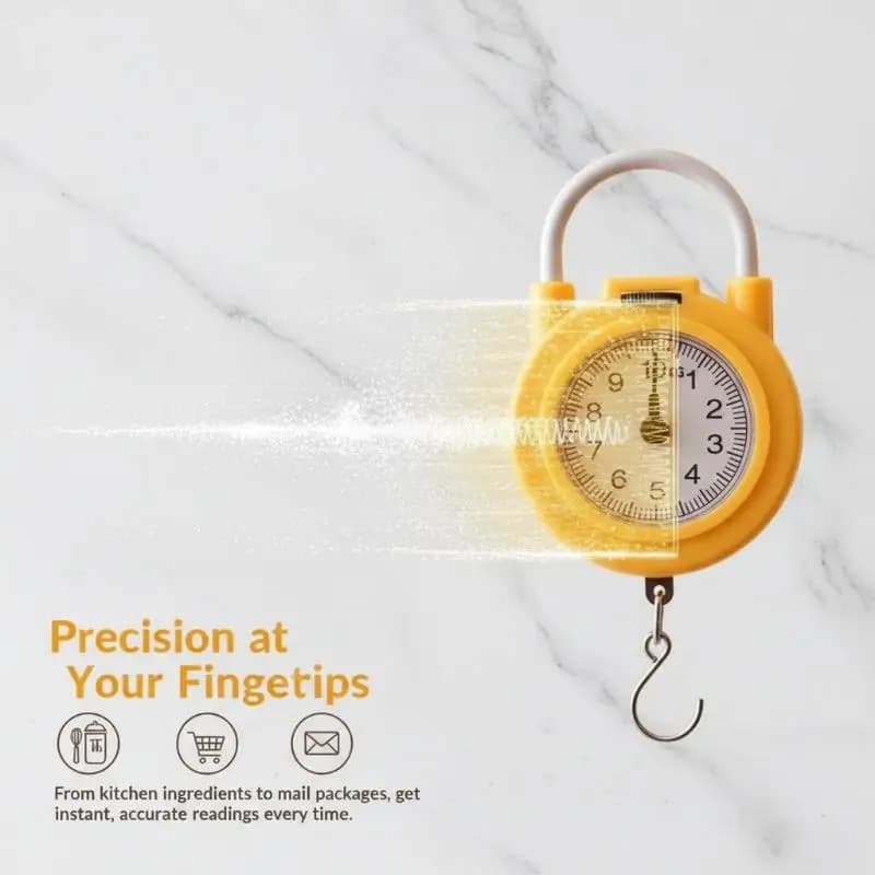 Jewelry Tools Mini Pointer Spring Hanging Hook Scale 10kg Capacity Portable Weighing Device For Food Luggage Fishing