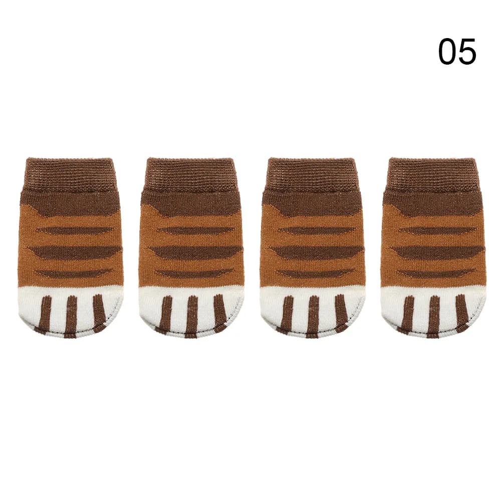 4 pezzi 14 stili cartoni animati antiscivolo coprigambe per sedie protezioni per pavimenti calzini per piedi da tavolo calzino per maglieria