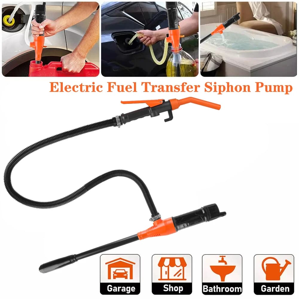 Pompa Elettrica Automatica Portatile per Assorbimento Acqua e Olio, Strumento per Serbatoi di Carburante per SUV, Camion, Camper, Barche, Pompe a Vuoto, Pompa per Gas e Olio Auto