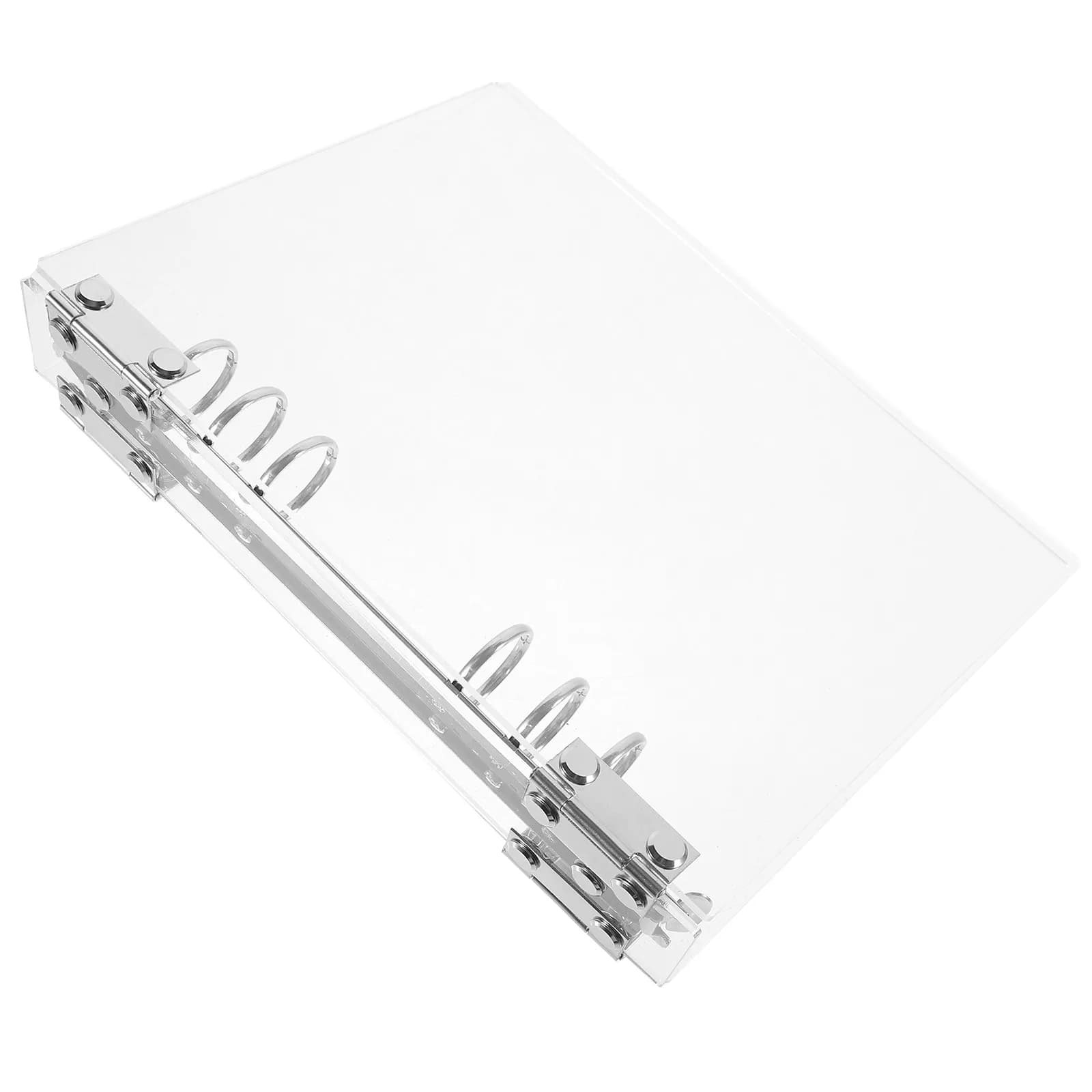 Copertina Trasparente in Acrilico per Raccoglitori A5, Guscio Protettivo Riutilizzabile per Quaderni, Blocco Note, Scrapbook, Diario, Planner