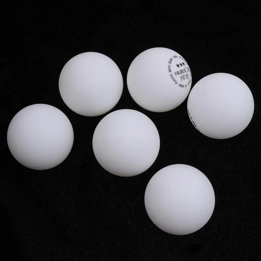 Three Star Table Tennis Balls ABS White 40 Plus Mm Practice Ping Pong Ball Set for Table Tennis Goods and Athletics