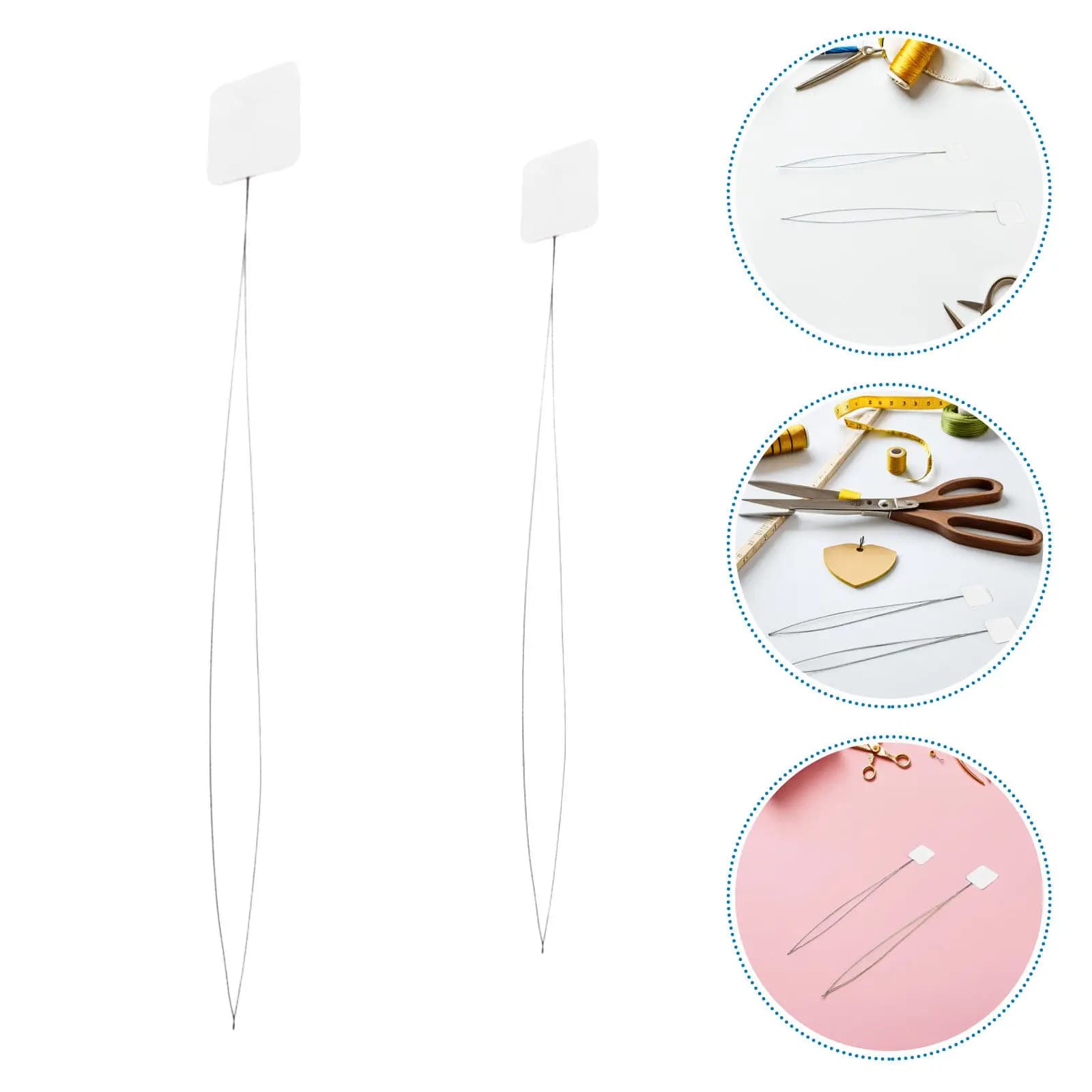 20 PCS Needle Threaders Embroidery Tool for Hand Sewing Cross Stitch Long Punch