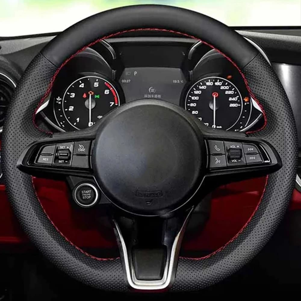 Leather DIY Auto Cover for Alfa Romeo Giulia Stelvio 2020-2022 interior accessories Auto cover