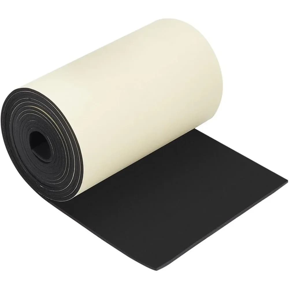 118x7.8 inch black self-adhesive EVA foam roll, 3 mm thick waterproof foam rubber sheet for furniture protection, space filling,