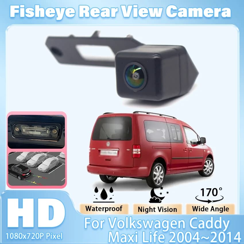 HD CCD Car Rear View Camera PDC Parktronic Reversing Night Vision IP68 170° Wide Angle For Volkswagen Caddy Maxi Life 2004~2014