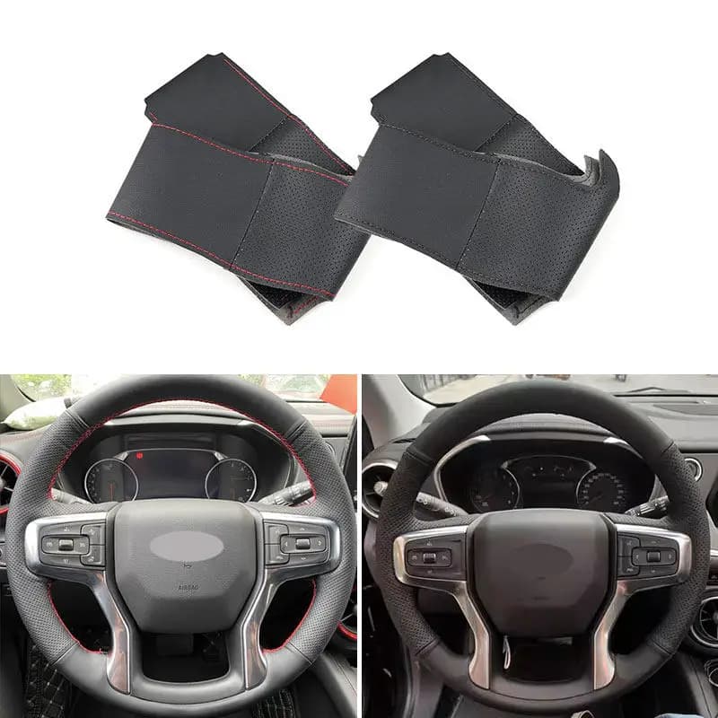 Carwheel In Microfiber Transforated Leather Trim Cover For Chevrolet Blazer 2019-2022 Silverado 3500HD Suburban 2020 2021