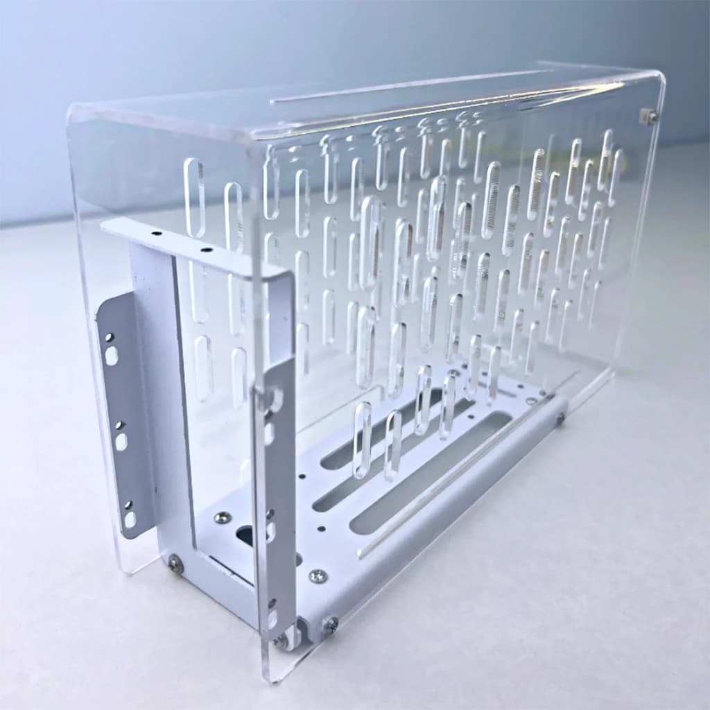 Custodia per eGPU per laptop Base per staffa per scheda grafica esterna + Telaio in acrilico Schede video Dock Supporto GPU per display esterno PCIE Oculink