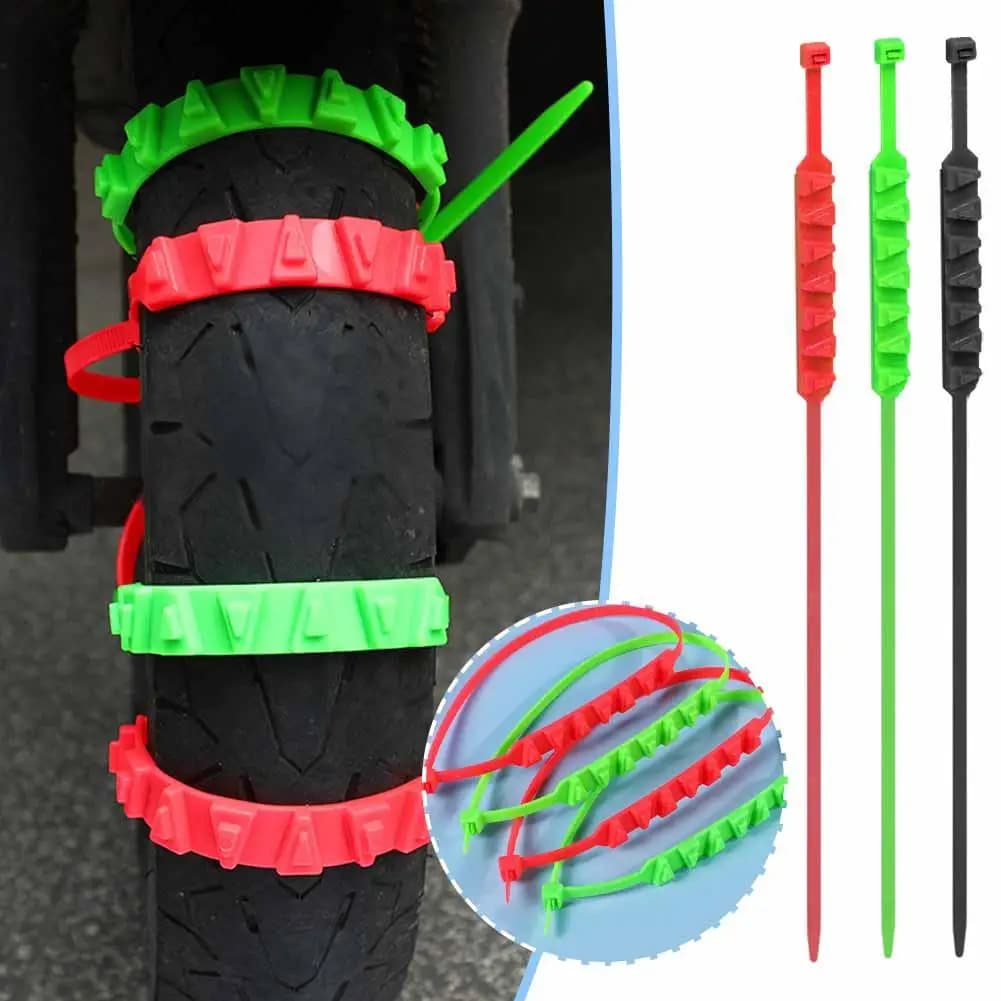 10 pz Moto Catene Antiscivolo Catene Per Pneumatici Per Auto Cavo Invernale Pneumatico Skid Catene Antiscivolo Pneumatico Anti All'aperto Neve Legami Neve L6N8