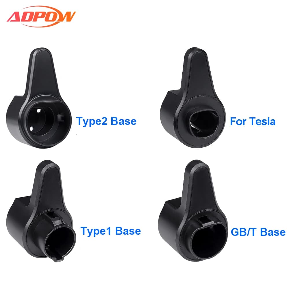 Supporto per presa per caricabatterie ADPOW EV per TESLA Tipo 1 Tipo 2 GB-T Presa per staffa per montaggio a parete per caricabatteria per auto per veicoli elettrici standard