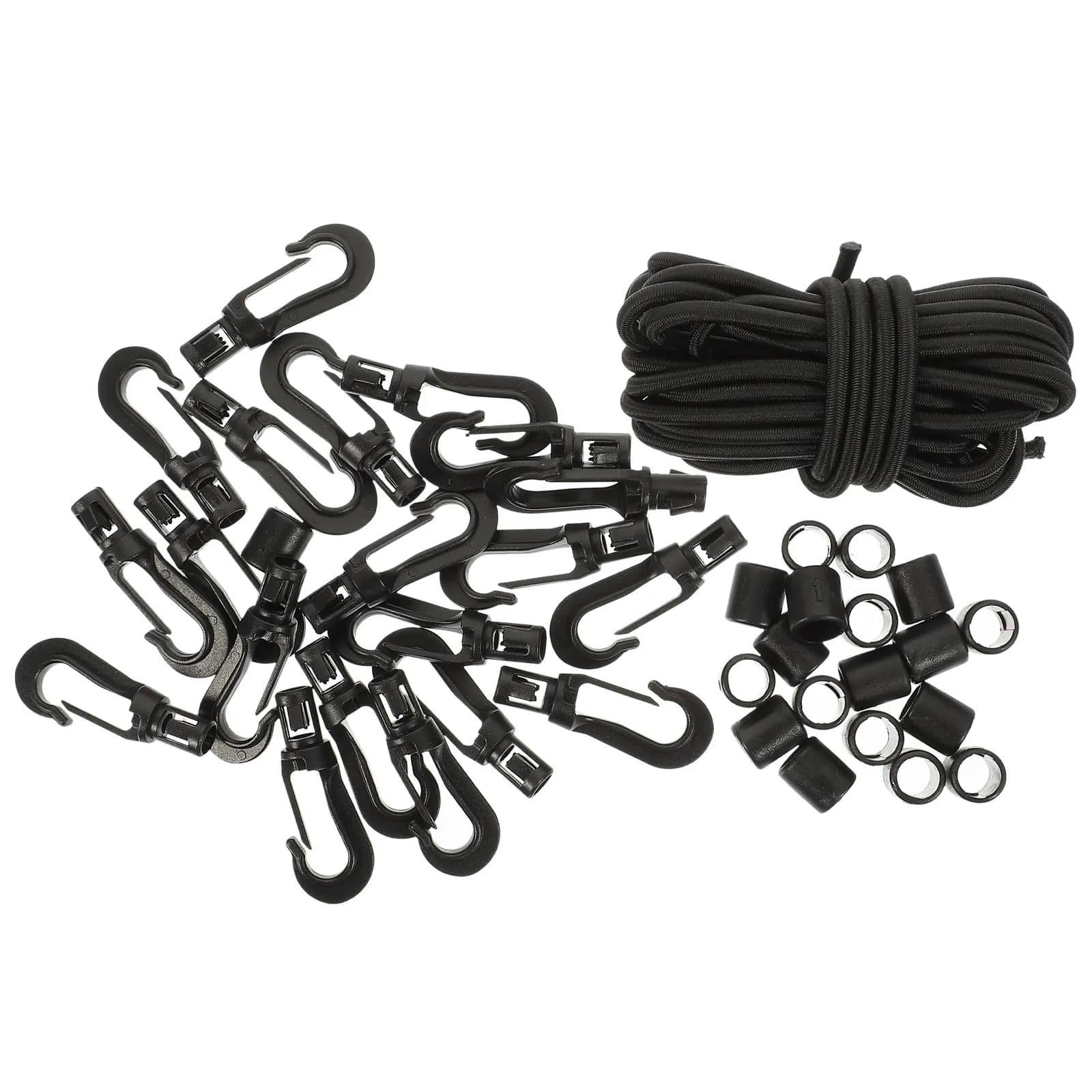 1Set Elastic Dock Mooring Rope Hook Marine Boat Tie Rope Strong Supple Easy Knot Compact Storage Outdoor Watercraft
