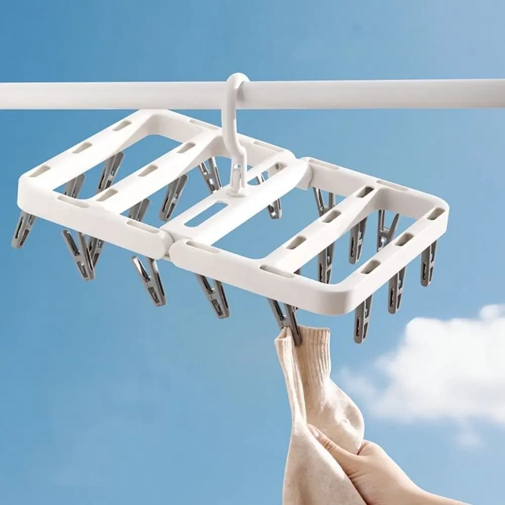10/20 folding clip plastic wiper anti-wind coat clip for drying clothes
