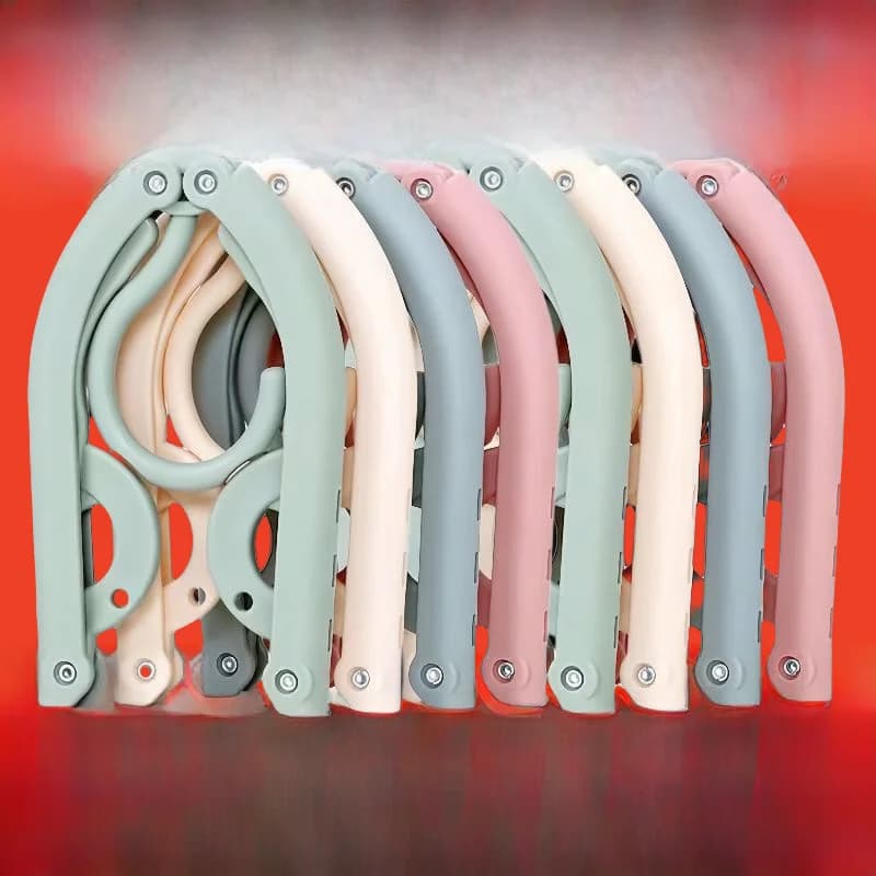 Travel Portable Hanger for Hotel, Multifunctional for Students, Sleepers and Home Use, Plastic Folders