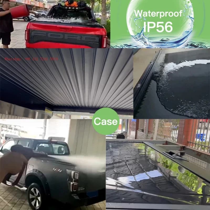 Copertura Avvolgibile Rigida in Lega di Alluminio per Pickup Elettrici Ranger T6 2012-2020, Vendita Diretta dalla Fabbrica