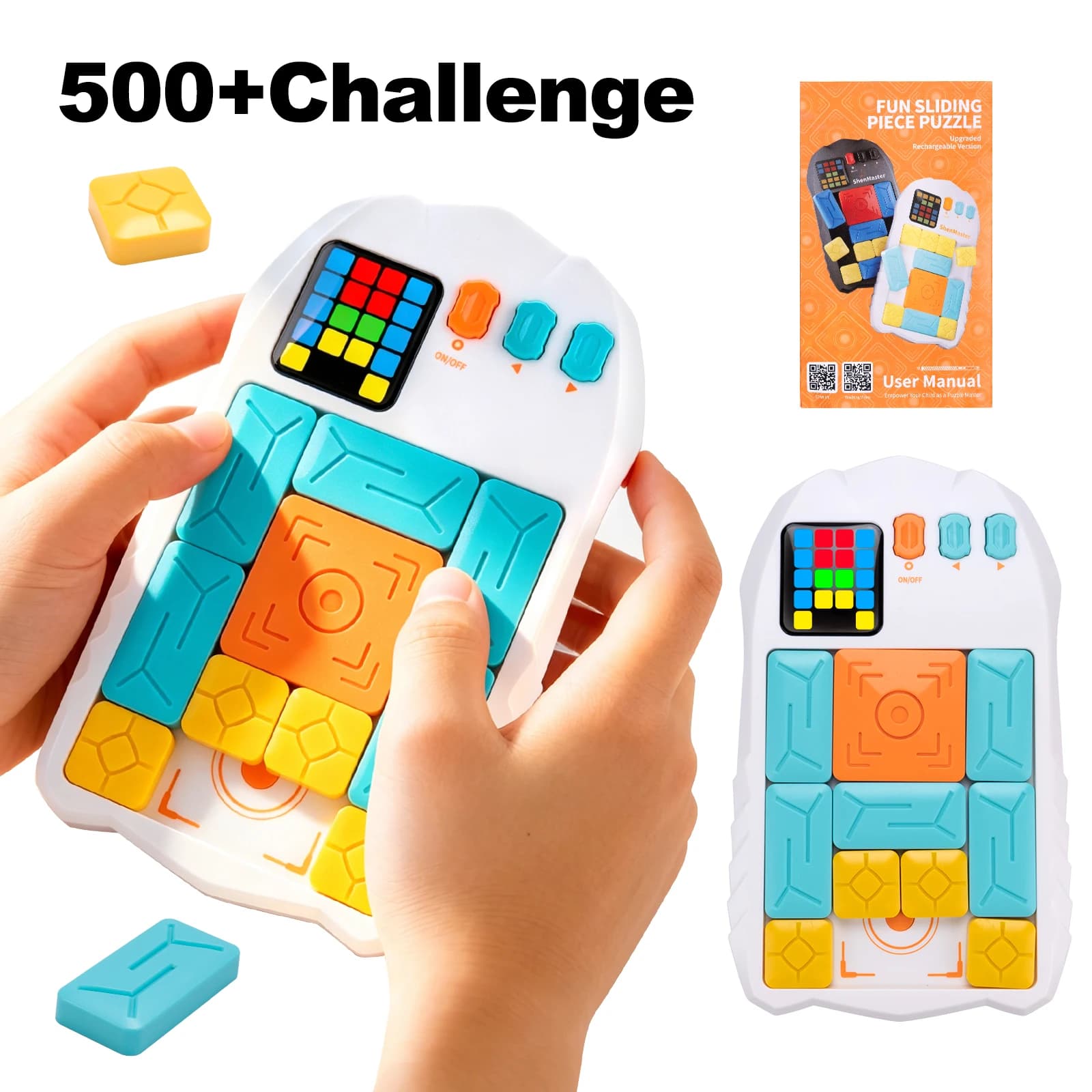 AI Huarong Road: Gioco da Tavolo Magnetico con Blocchi Scorrevoli, Oltre 500 Livelli, Gioco Logico Stimolante per l'Allenamento del Pensiero