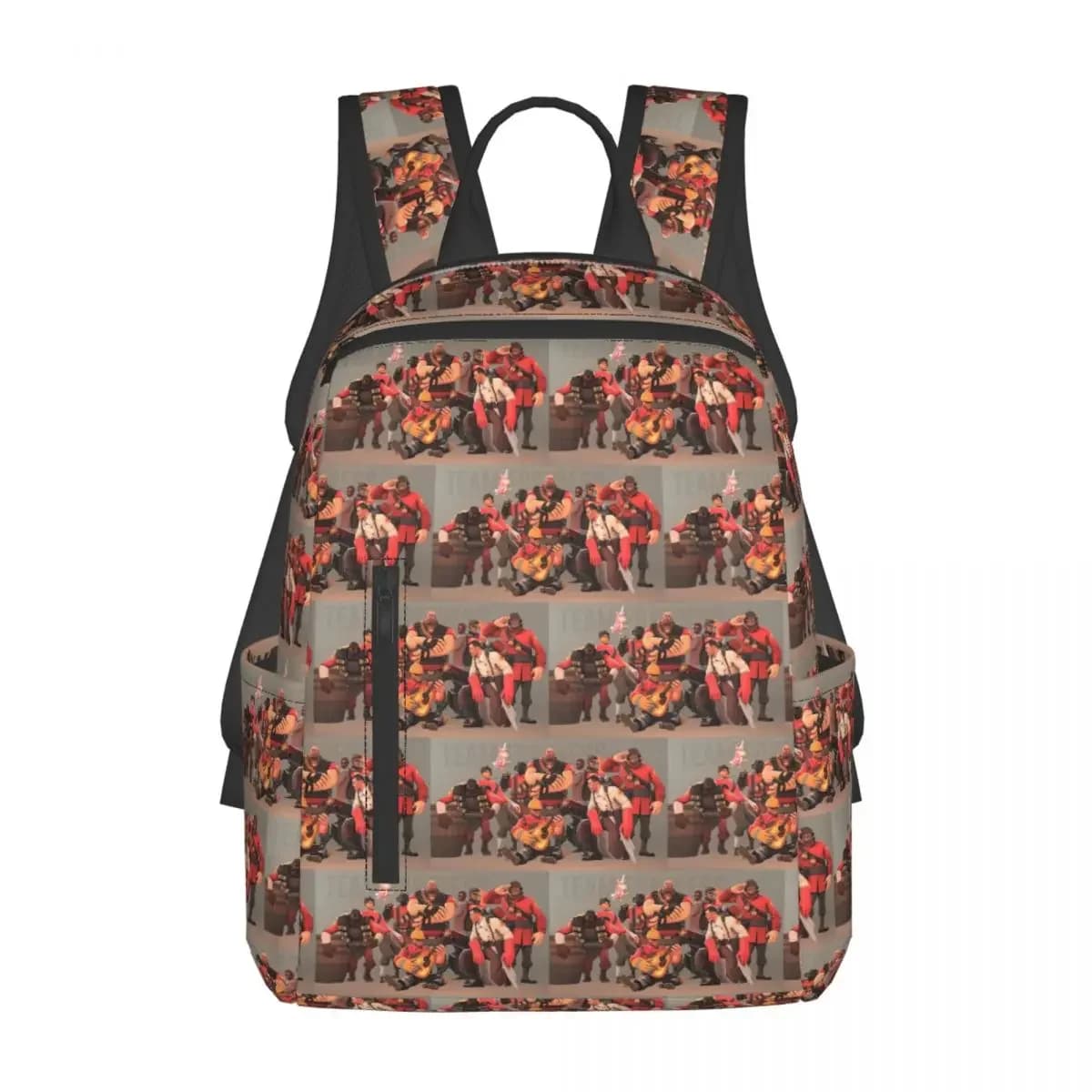 Team Fortress 2 Guitar Backpack Large Capacity Children BookBag School Bag Shoulder Bags for Men Women