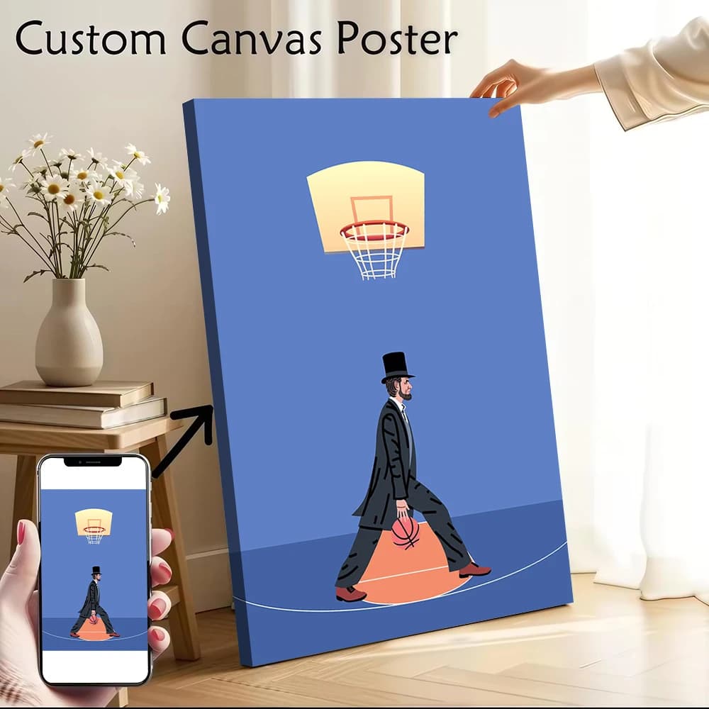 Poster su Tela con Meme di Basket, Quadri da Parete, Dipinti su Tela per Fan, Decorazione per la Casa, Arredamento per Interni di Lusso