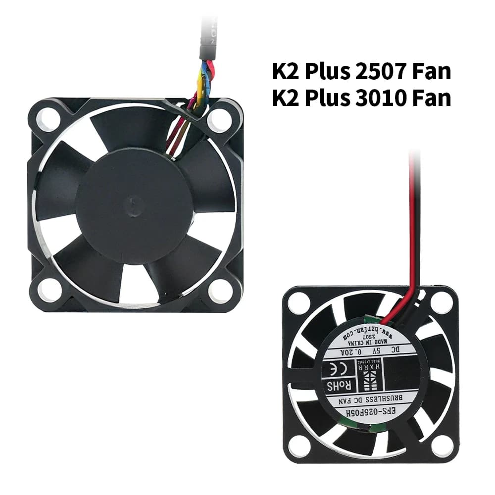 K2 Plus 2507 Ventola Motore di estrusione Ventola L100 Ventola a flusso assiale originale K2 Plus per parti della stampante 3D K2 Plus