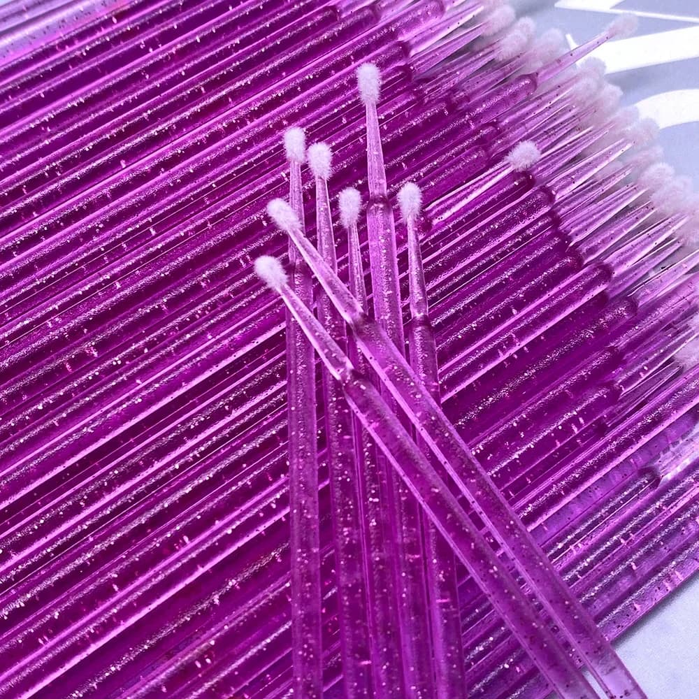 Eyelash Removal Tools, Applicators, Crystal Disposable Brushes, Micro Brushes, Extension Tools Individual Eyelashes